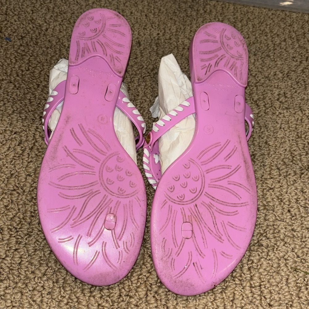 Jack Rogers Georgica Jelly Thong Sandal 8 - Picture 2 of 3